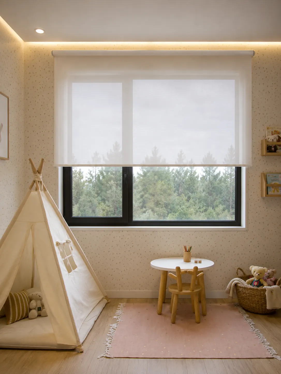Cortina Rolô · Branco